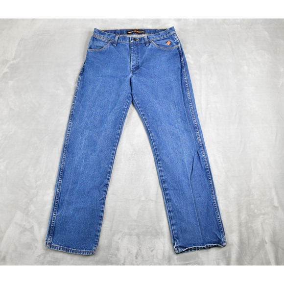 Wrangler FR Flame Resistant Jeans Mens 34X34 (32x31 Meas) CAT2 2112 Relaxed Fit - Picture 1 of 11
